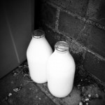 Milk Bottles photo with Noir Effect