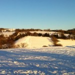 Devon hills in snow