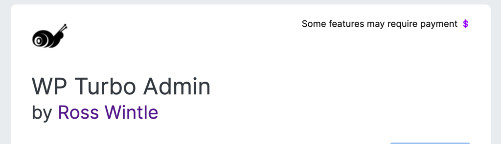 Turbo Admin - AMO - Some features may require payment