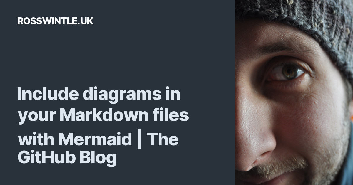 Include Diagrams In Your Markdown Files With Mermaid | The GitHub Blog ...